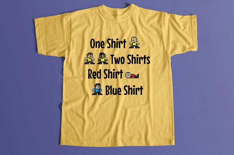 Funny Star Trek One Shirt, Two Shirt, Red Shirt, Blue Shirt